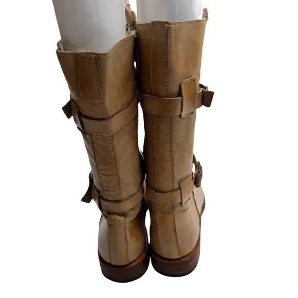 Bed/Stu Cobbler Series Bench Made Distressed Leather Engineer Riding Boots 8.5
