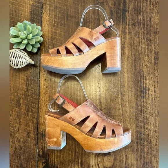 BED|STU | Fontella Leather Slingback Heels