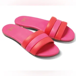 Beek Calibird Slide Sandals - Azalea Pink Leather