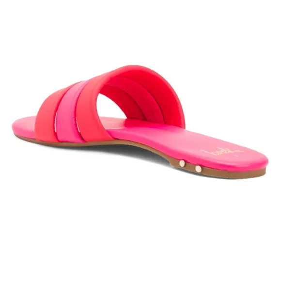 Beek Calibird Slide Sandals - Azalea Pink Leather