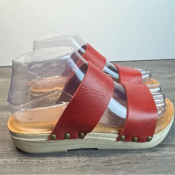 Beek Double Band Handmade Clog Sandals Womens size 6-6.5 NWOT