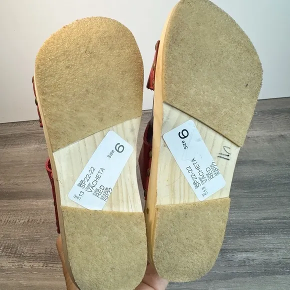 Beek Double Band Handmade Clog Sandals Womens size 6-6.5 NWOT