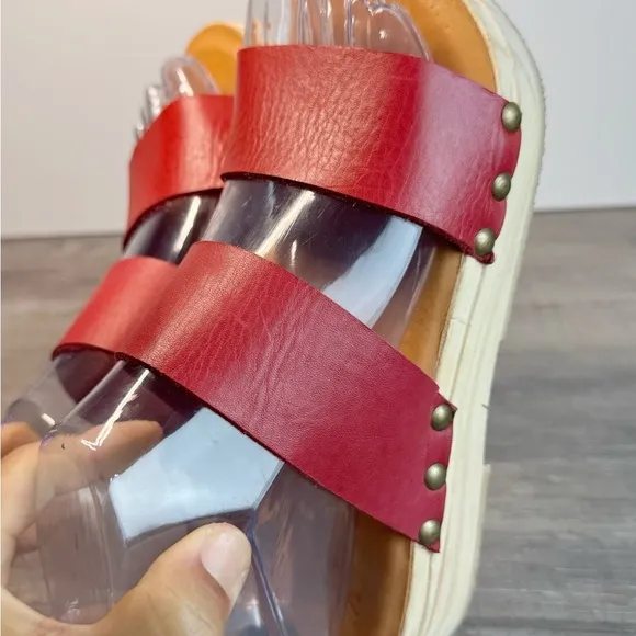 Beek Double Band Handmade Clog Sandals Womens size 6-6.5 NWOT
