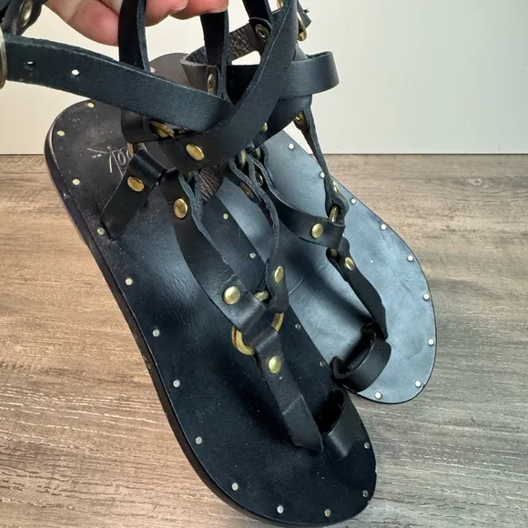 Beek Miner handmade leather sandals Womens 6-6.5 EUC $280