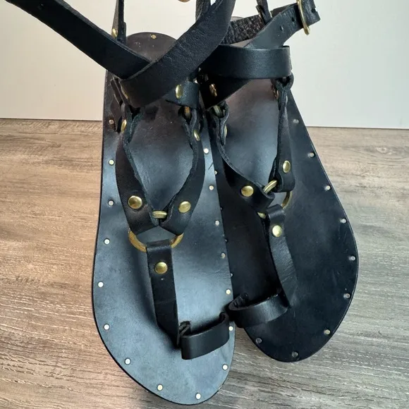 Beek Miner handmade leather sandals Womens 6-6.5 EUC $280