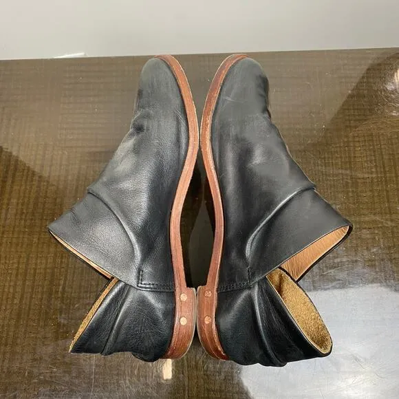 Beek Puffin Leather Loafers Slip On Booties Women's 6 Anthropologie Boho