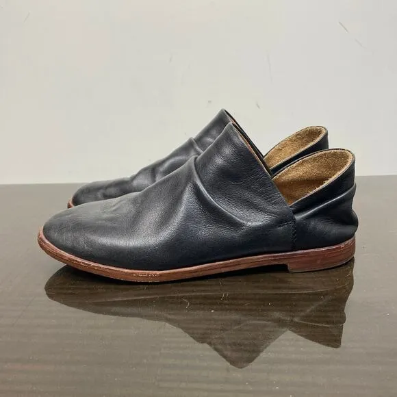 Beek Puffin Leather Loafers Slip On Booties Women's 6 Anthropologie Boho