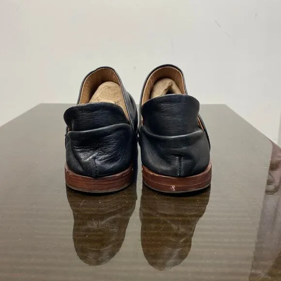 Beek Puffin Leather Loafers Slip On Booties Women's 6 Anthropologie Boho
