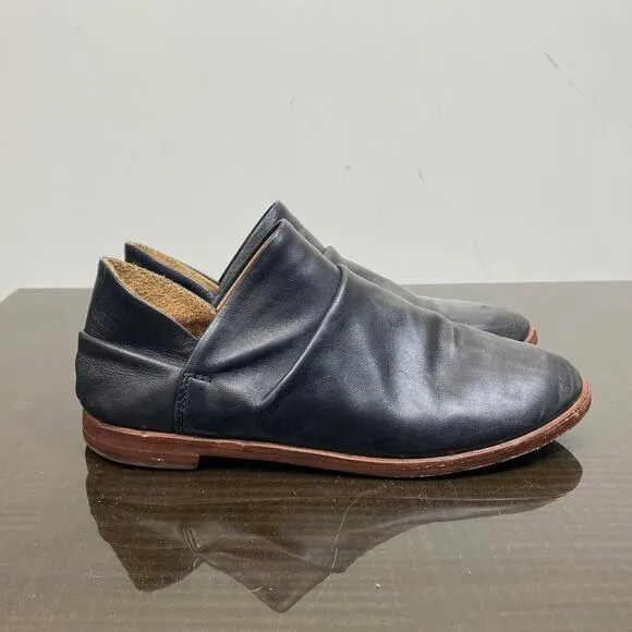 Beek Puffin Leather Loafers Slip On Booties Women's 6 Anthropologie Boho