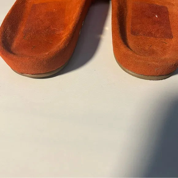 Beek Women's Rail Woven Slide Sandal - pumpkin.