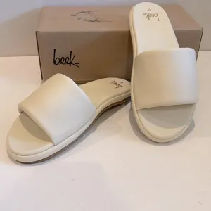 BEEKLeather Puffbird Sandals in eggshell