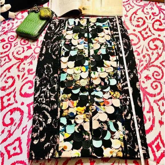 Beguile by Byron Lars Knee-Length Slimming Skirt - Unique, Artistic, Smoothing