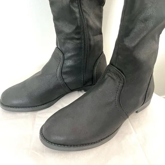Bella Vita Rebecca Knee High Black Boots With Stretch Size 7 NWOB