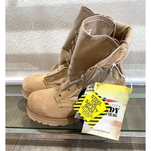 Belleville 220 DES ST Hot Weather Tan Steel Toe Boots Mens Size 5 REG NEW