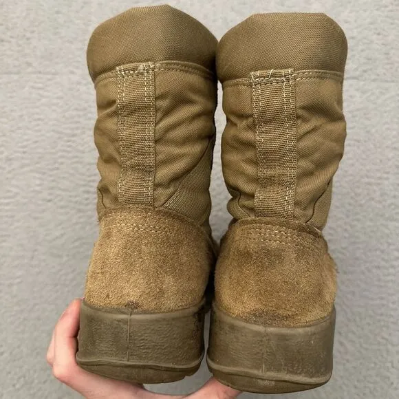 Belleville AFSTC Vibram Steel Toe Combat Boots Military Desert Brown Mens 10 USA