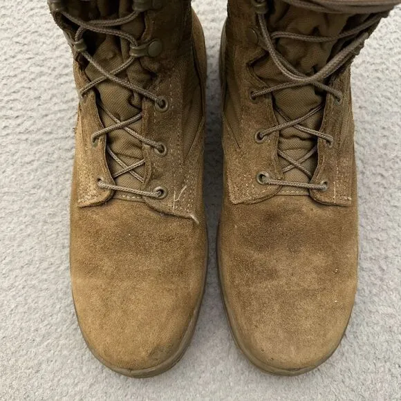 Belleville AFSTC Vibram Steel Toe Combat Boots Military Desert Brown Mens 10 USA