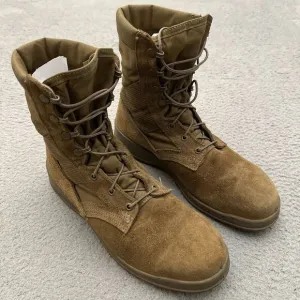 Belleville AFSTC Vibram Steel Toe Combat Boots Military Desert Brown Mens 10 USA