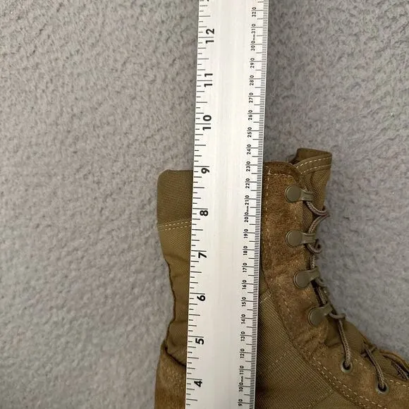 Belleville AFSTC Vibram Steel Toe Combat Boots Military Desert Brown Mens 10 USA
