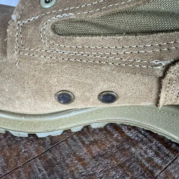 Belleville Boots Men 12R Tan M551 Leather Canvas Desert Military Tactical Combat