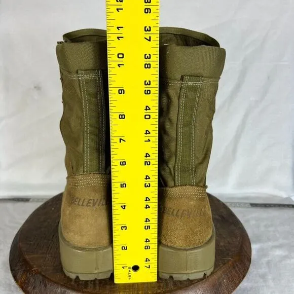 Belleville Boots Men 12R Tan M551 Leather Canvas Desert Military Tactical Combat