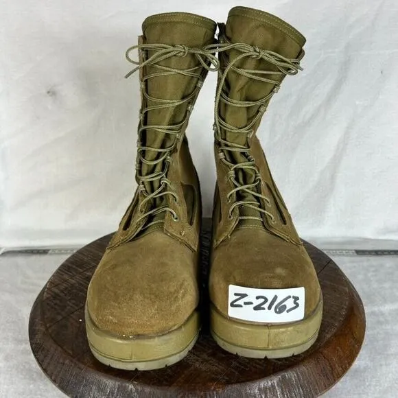 Belleville Boots Men 12R Tan M551 Leather Canvas Desert Military Tactical Combat