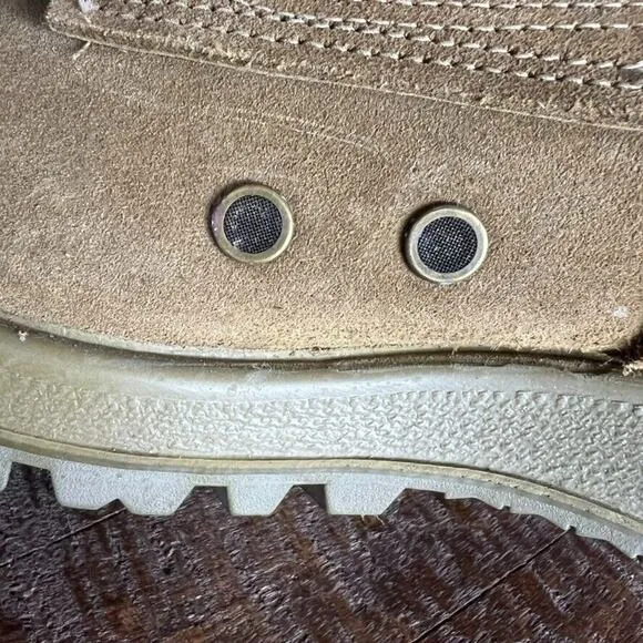 Belleville Boots Men 12R Tan M551 Leather Canvas Desert Military Tactical Combat
