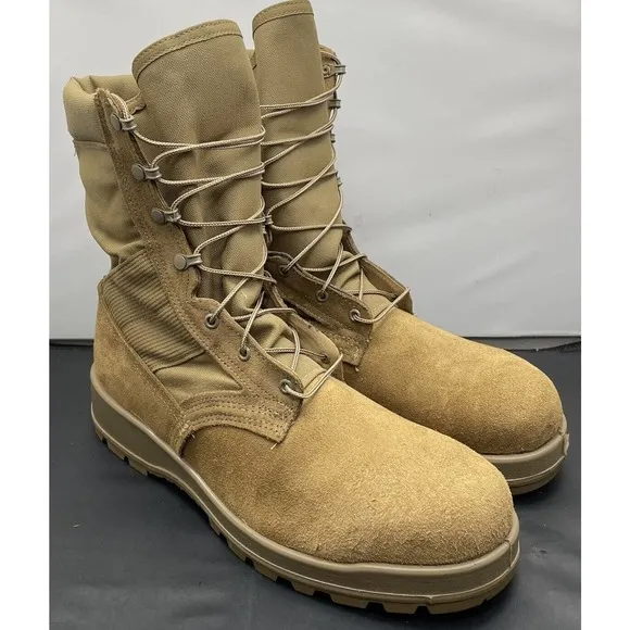 Belleville Desert Steel Toe Combat Military Boots Mens 14 Vibram Sole Fast Ship
