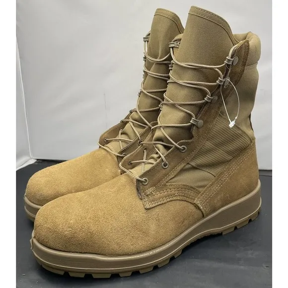 Belleville Desert Steel Toe Combat Military Boots Mens 14 Vibram Sole Fast Ship