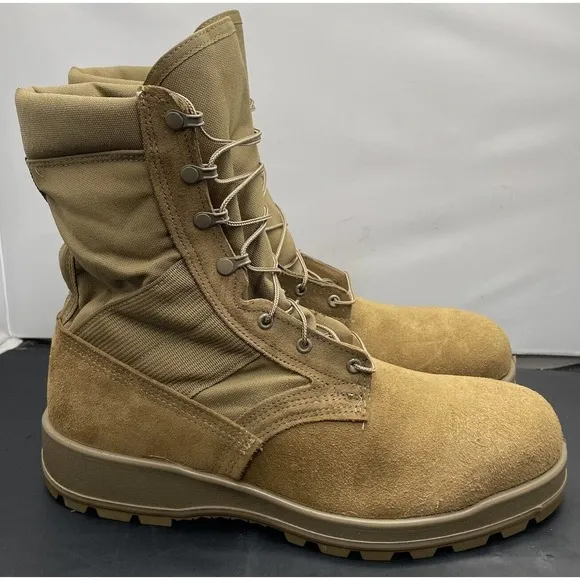 Belleville Desert Steel Toe Combat Military Boots Mens 14 Vibram Sole Fast Ship
