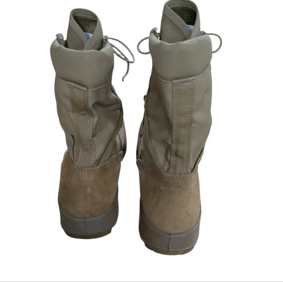 Belleville Desert Tan Suede Combat Boots Size 12 W
