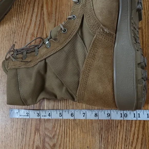 Belleville Desert Tan Suede Combat Boots Size 12 W