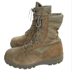 Belleville Desert Tan Suede Combat Boots Size 12 W