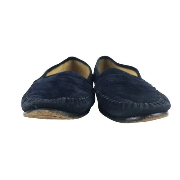 Belvedere Florence Navy Blue Suede Loafers Men's Size 10.5 M