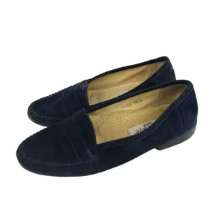 Belvedere Florence Navy Blue Suede Loafers Men's Size 10.5 M
