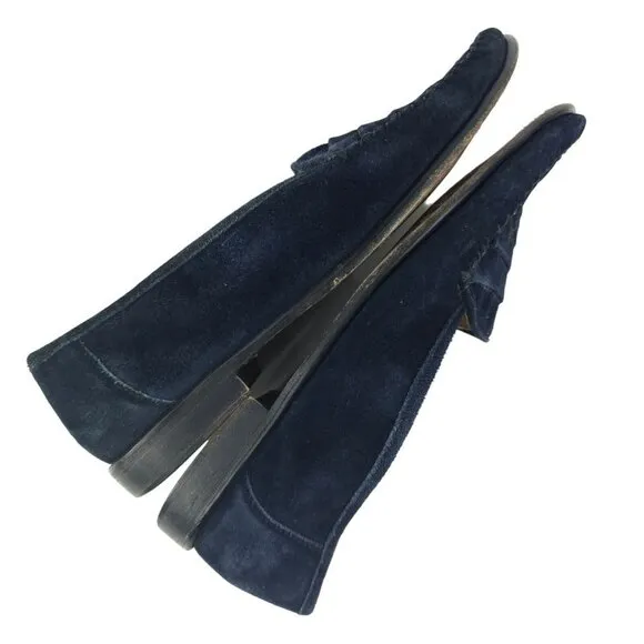 Belvedere Florence Navy Blue Suede Loafers Men's Size 10.5 M