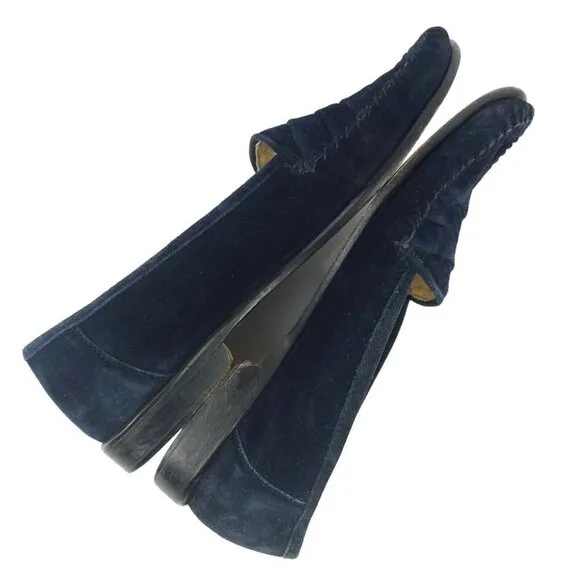 Belvedere Florence Navy Blue Suede Loafers Men's Size 10.5 M