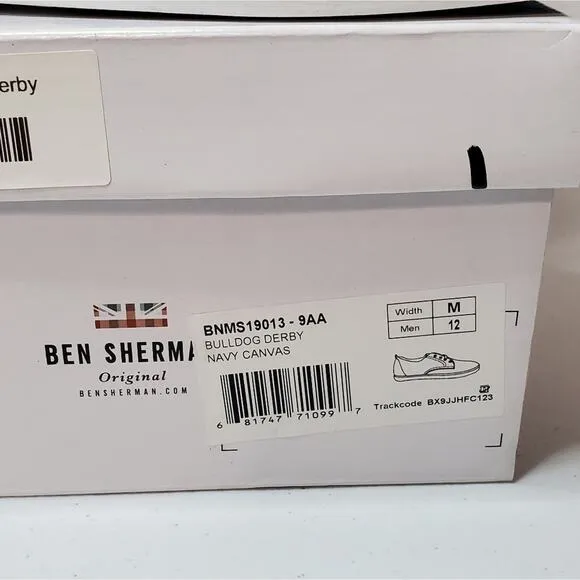 Ben Sherman Bulldog Derby Canvas Sneakers 12