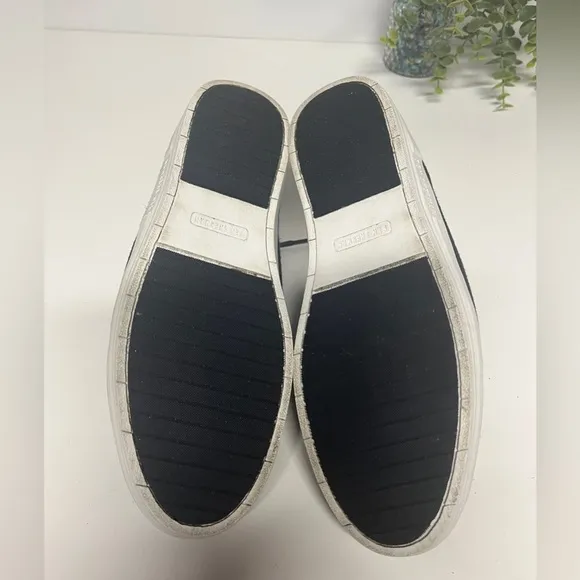 BEN SHERMAN‎ Navy blue canvas low top sneaker size 8.5