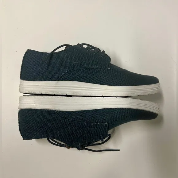BEN SHERMAN‎ Navy blue canvas low top sneaker size 8.5