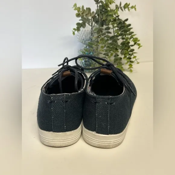 BEN SHERMAN‎ Navy blue canvas low top sneaker size 8.5