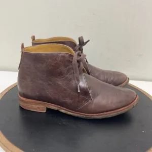 Bernardo Chukka Boots Men 9 Brown Leather Ankle Lace-Up Desert Crepe Sole