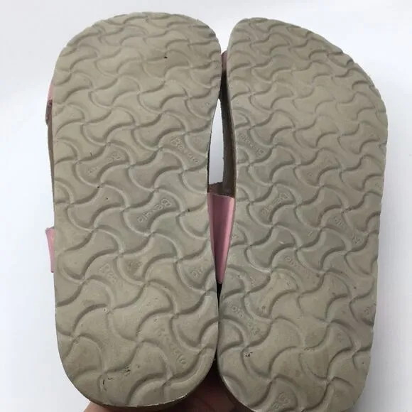 Betula By Birkenstock Pink Suede Floral Laser Cut Sandals EU 42 Narrow Women 11