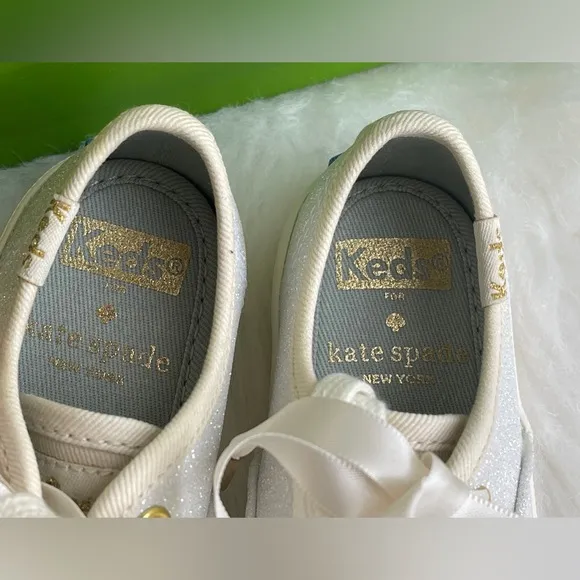 Big Girls Keds Kate Spade New York Champion Glitter Sneakers