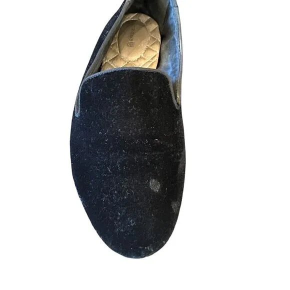 Birdies Black Velvet Starling Loafers Size 8