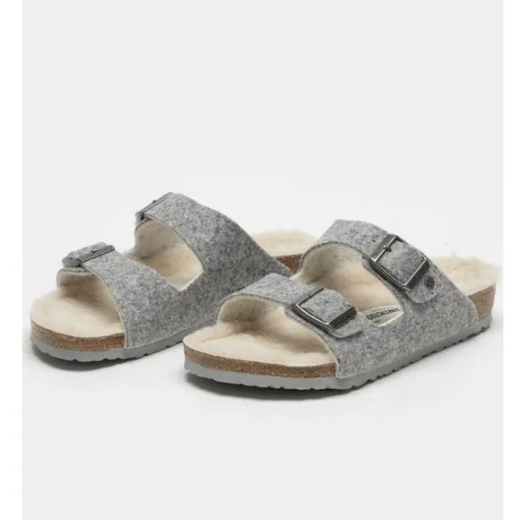 BIRKENSTOCK Arizona Rivet Girls Sandals Size 11 KIDS COLOR LIGHT GRAY NEW