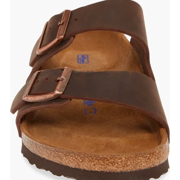 Birkenstock Arizona Sandal for Men, SZ 10US EU 43 Brown Havana Oiled Leather NEW