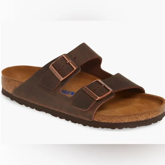 Birkenstock Arizona Sandal for Men, SZ 10US EU 43 Brown Havana Oiled Leather NEW