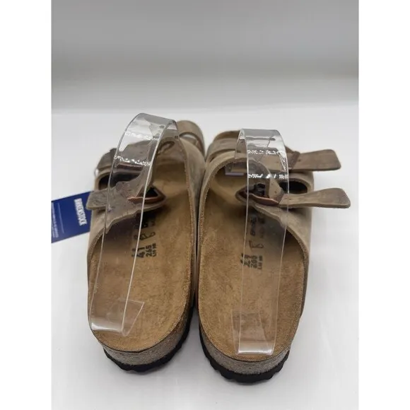 Birkenstock Arizona  Sandals Unisex Brown Oiled Leather Preppy 10 US 41 EU New