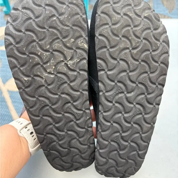 Birkenstock Betula Clog Women's 8 39 Black Zebra Kiltie Leather Slip On Shoe
