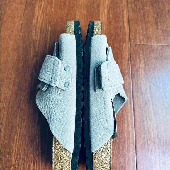 Birkenstock Men Kyoto Desert Slide Sandals in Whale Gray various